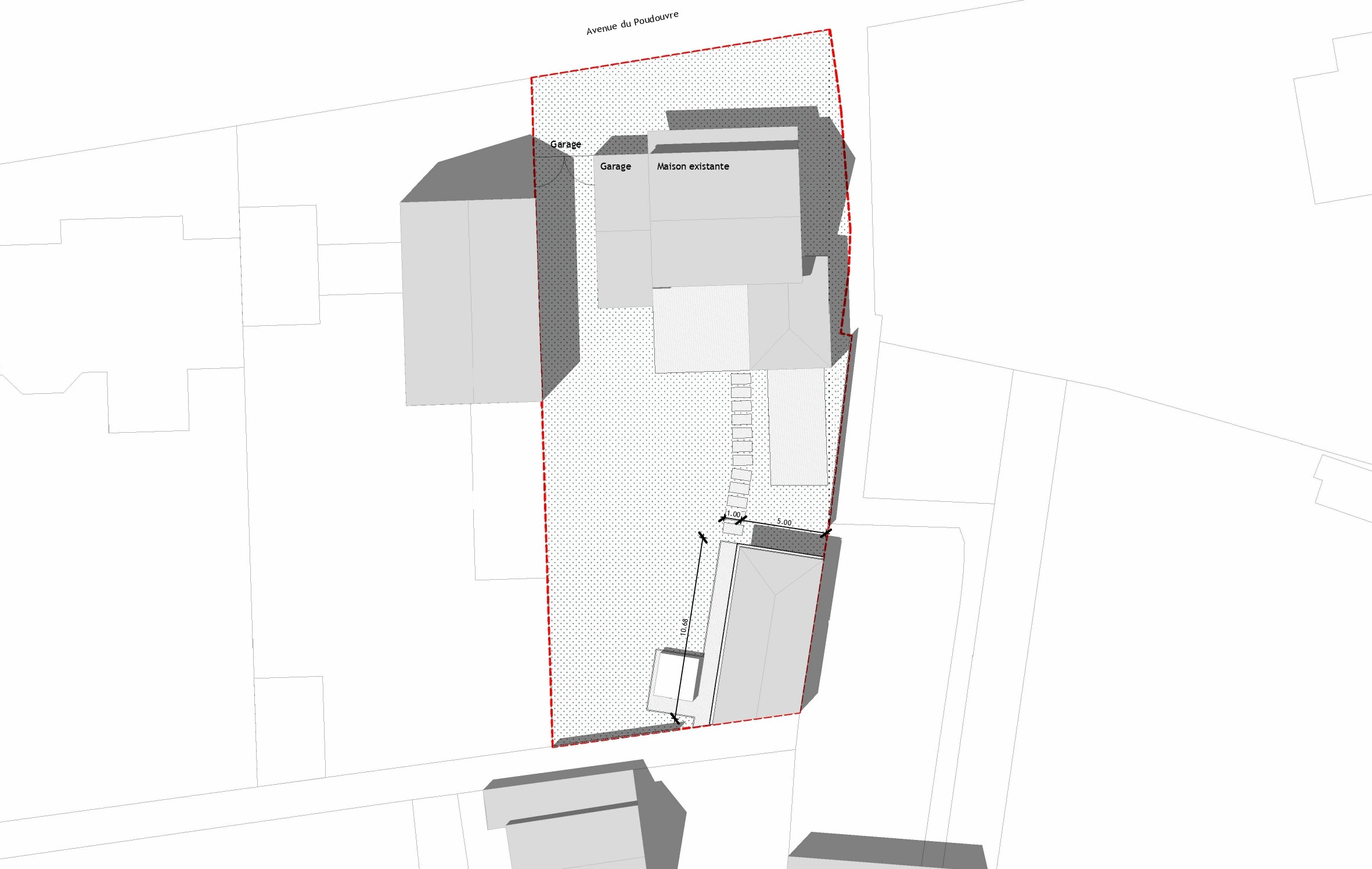 Plan masse de l'annexe à Lancieux