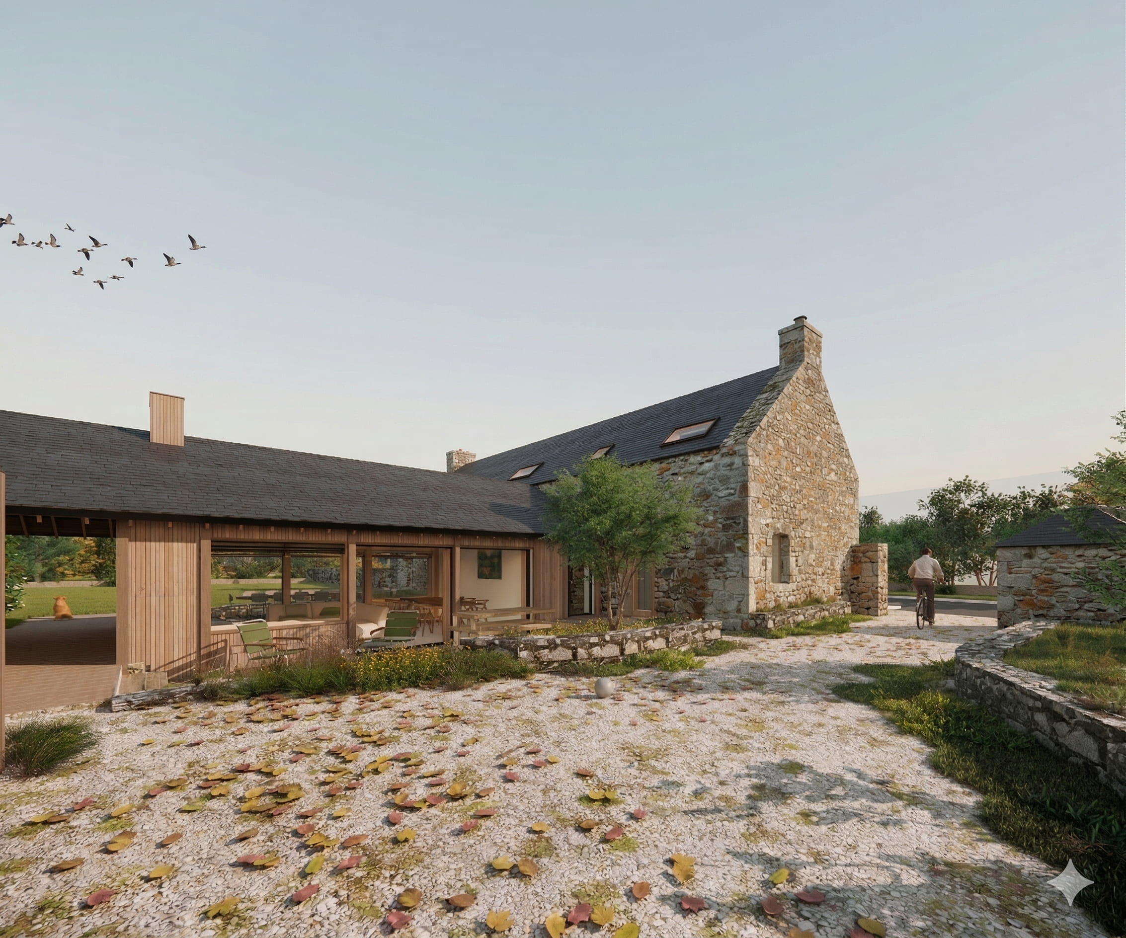 Vue depuis le jardin