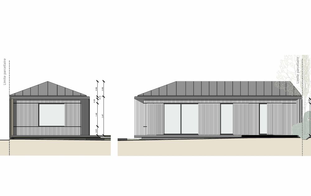 Façades de l'annexe à Lancieux