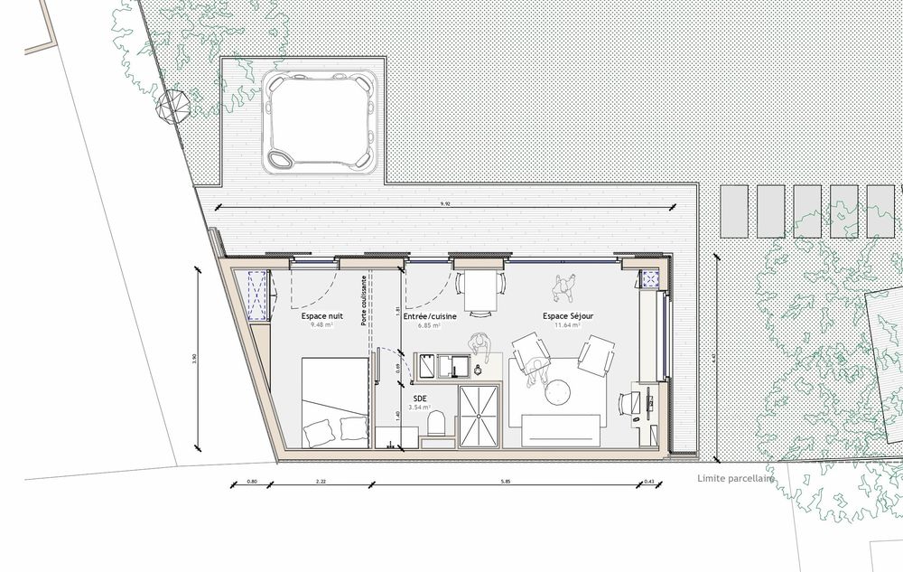 Plan de l'annexe à Lancieux