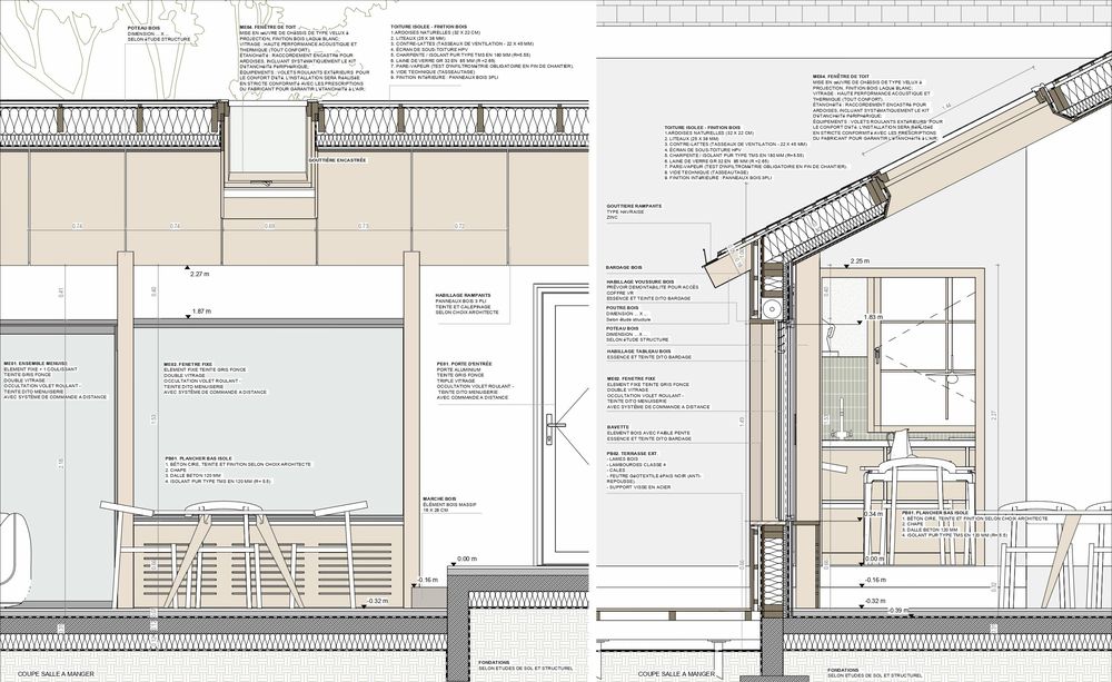 Planche de détails constructifs, Locmariaquer