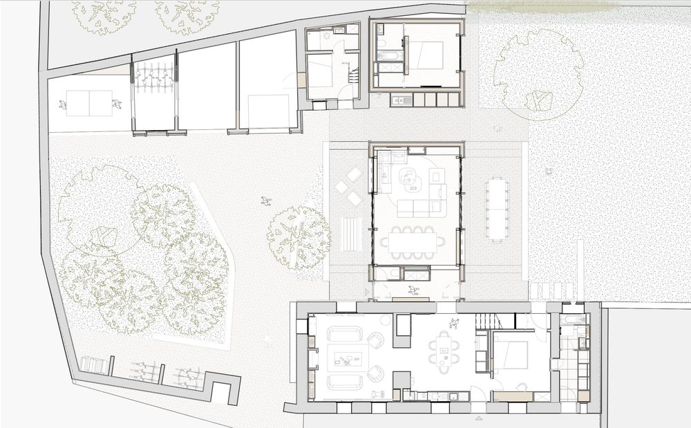 Plan du rez-de-chaussée à Locmariaquer