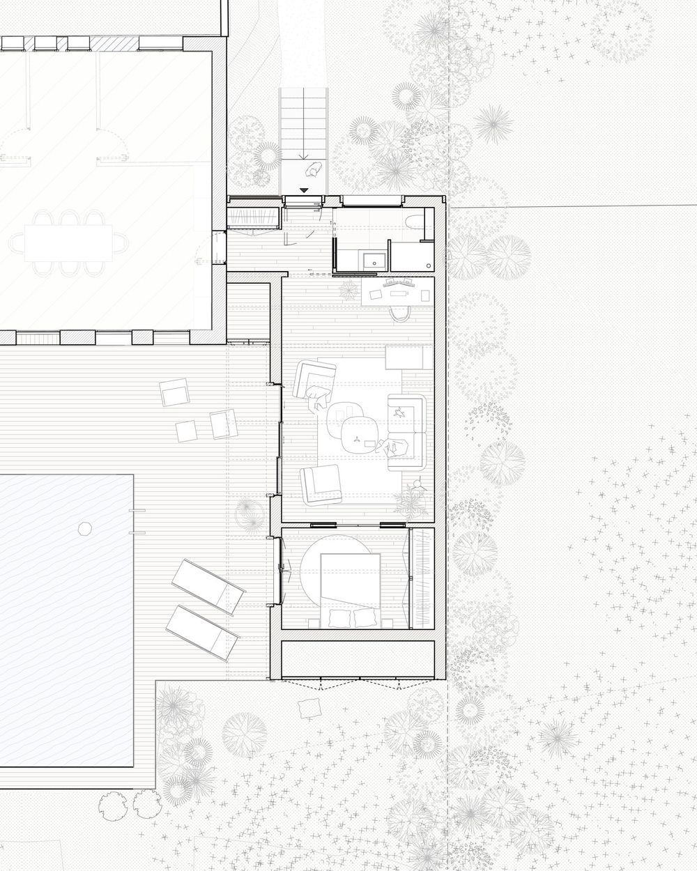 Plan de l'extension bois à Servon-sur-Vilaine